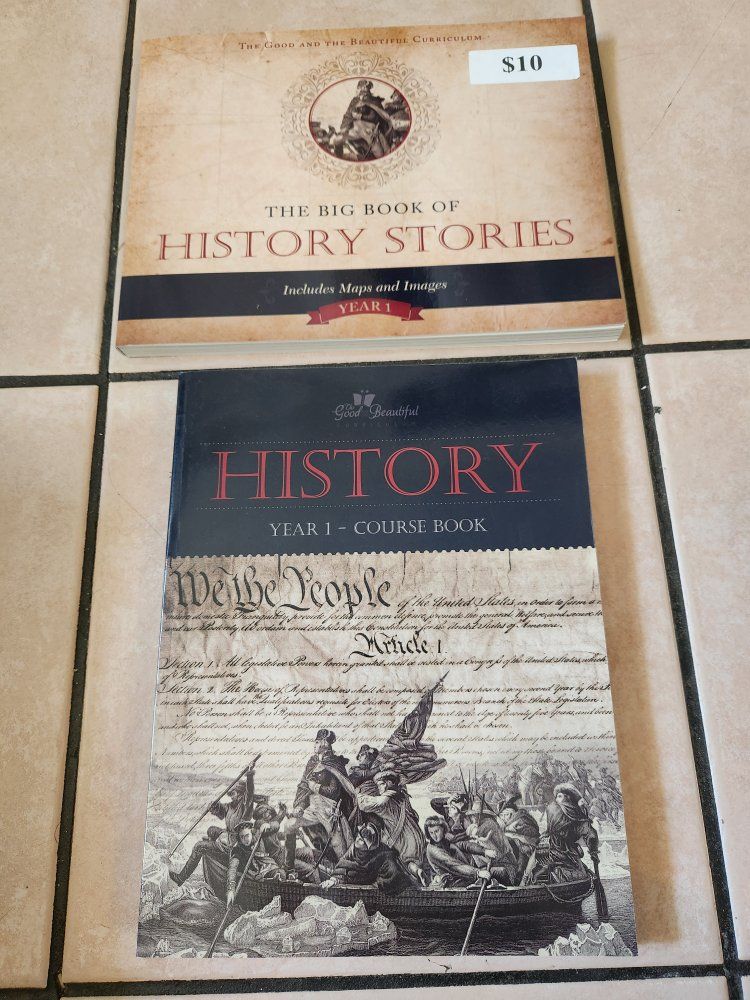 The Good and The Beautiful History Year 1 Course Book & The Big Book of History Stories Set