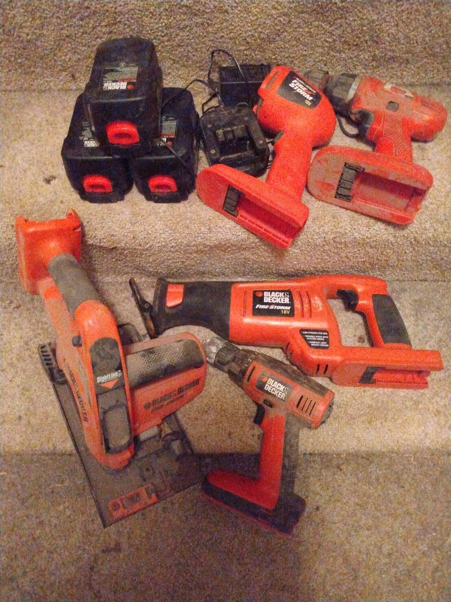 Black and Decker power tools