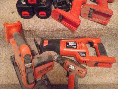 Black and Decker power tools