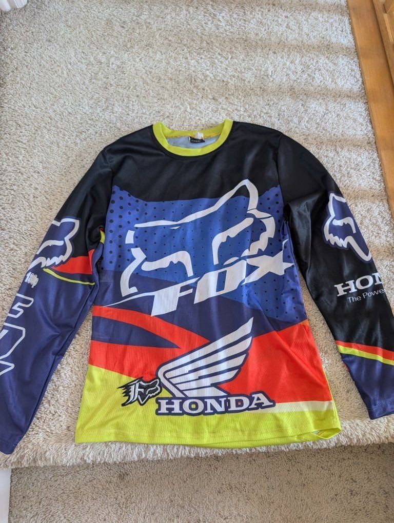 Fox Racing Motocross Jersey (2-Pack) - Neon/Black & Blue/Red/Yellow - Long Sleeve size small adult sizes