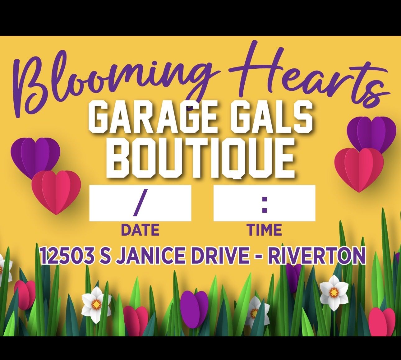 Blooming Hearts Garage Gals Boutique - Riverton Garage Sale