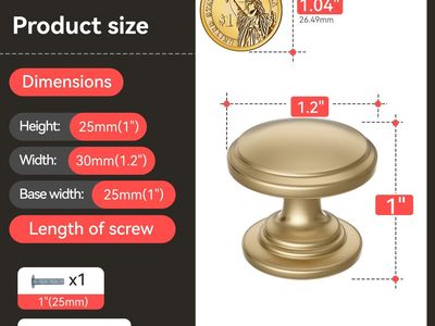 New in box- price is for all. Champagne Bronze Cabinet Knobs 10 Pack Round Drawer Pulls Zinc Hardware Handle