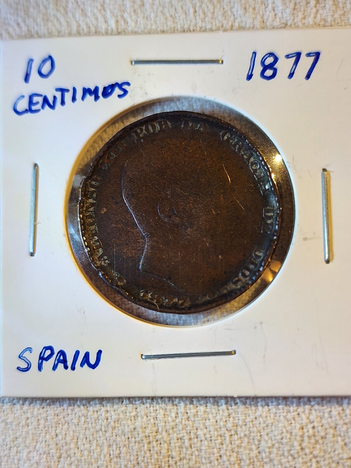1877OM Spain 10 Centimos