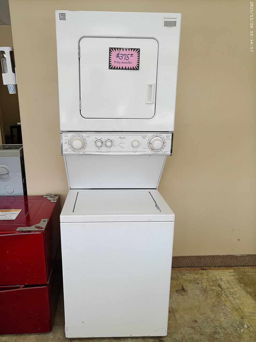 Stacked Washer and Electric Dryer~90 Day Guarantee~
