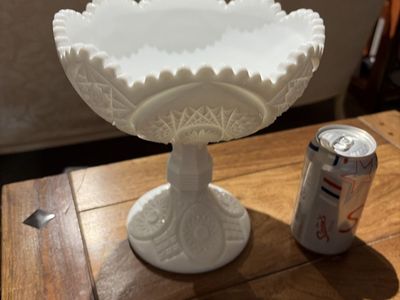 Assorted Milk Glass- 30.00 each picture