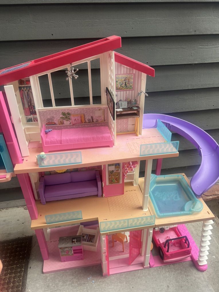 Barbie House, plane, Cars bundle Deal