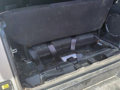 Jeep Wrangler JK 2007-2018 Rear Bench Seat - Black Cloth 2-Door or 4-Door