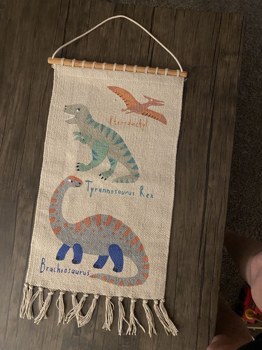 Dinosaur Wall Hanging Tapestry - Tyrannosaurus Rex, Brachiosaurus, Pterodactyl