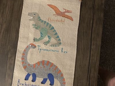 Dinosaur Wall Hanging Tapestry - Tyrannosaurus Rex, Brachiosaurus, Pterodactyl