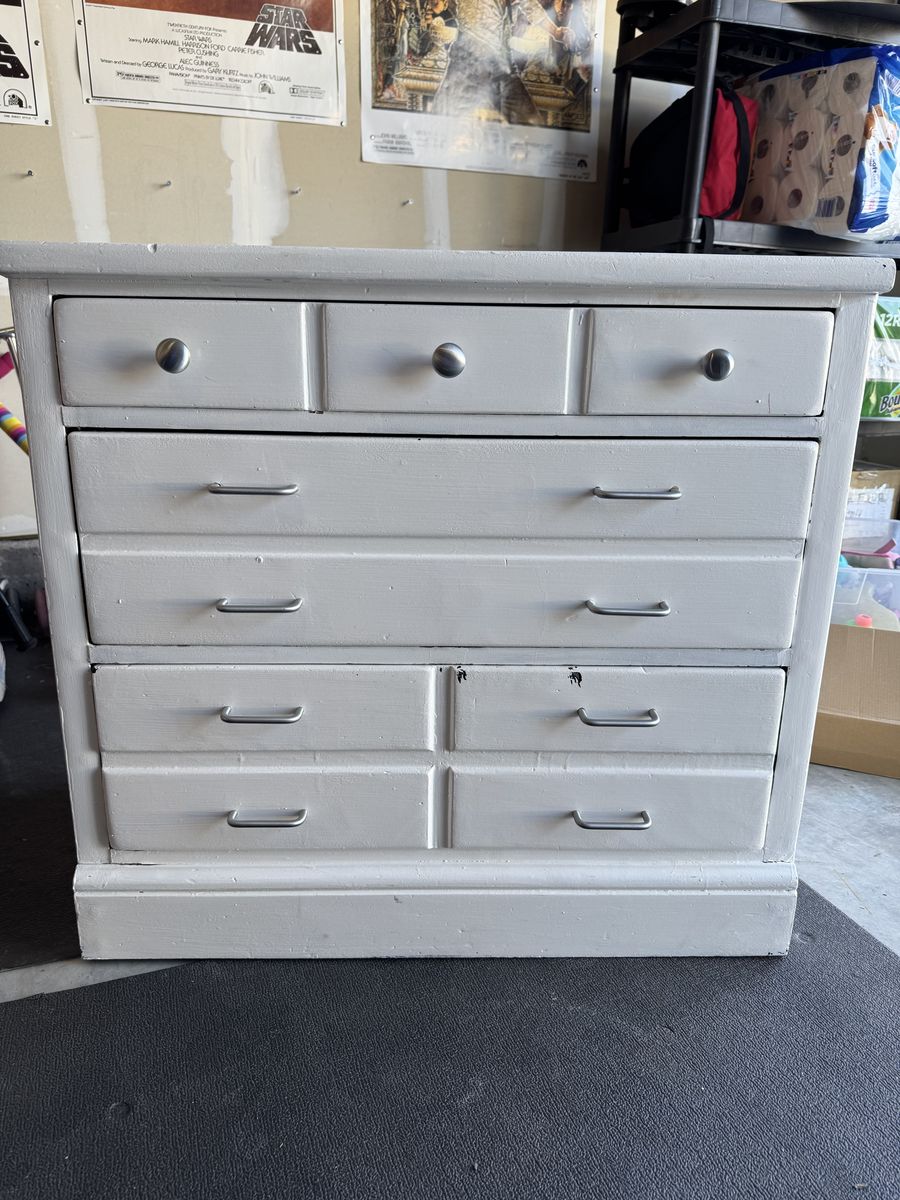 Ethan Allen Dresser Painted White Solid Wood