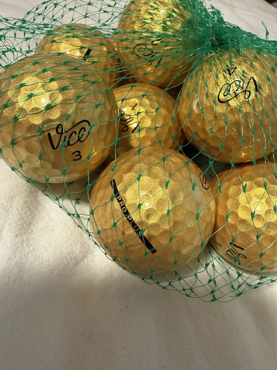 Vice Pro Plus Gold Golf Balls - 2 dozen mint condition