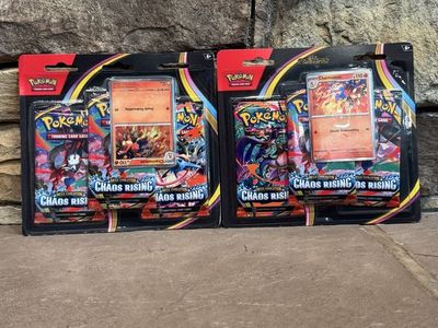 Pokemon Chaos Rising Blister Packs (3 packs in each) Pokémon