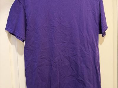 Gilman Plain Heavy Cotton Short Sleeve T-Shirt Purple Size M