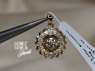 Sterling Silver Moissanite Pendant