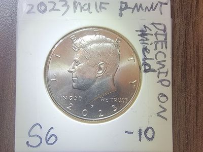 2023 half dollar W/ diechip.
