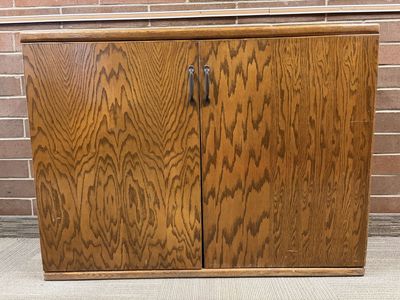 Large Wood Storage Cabinets