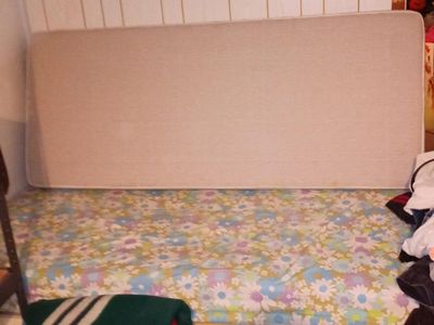 Free single bed frame and matress and foam topper