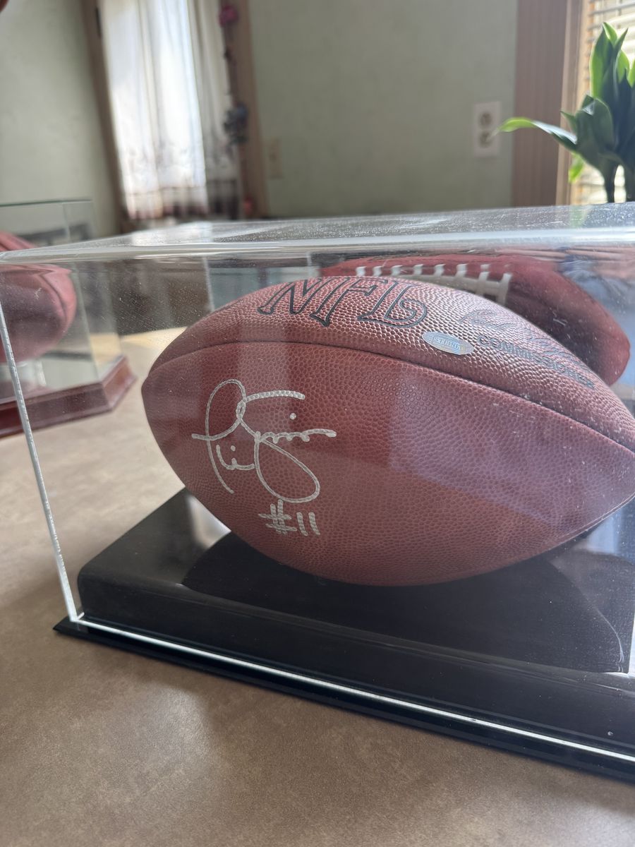 Phil Simms signed Wilson NFL football