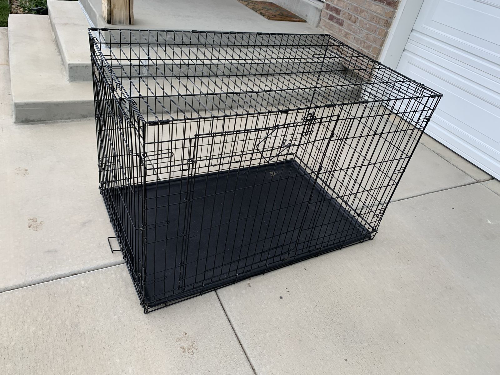 Xxl dog crate kennel folding wire