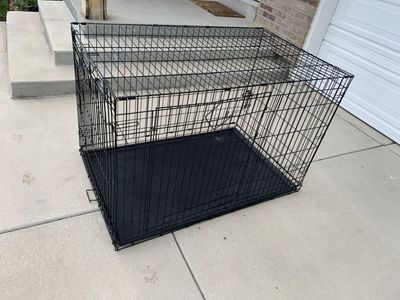 Xxl dog crate kennel folding wire
