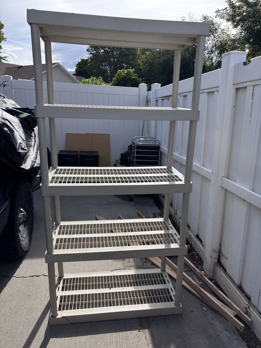 Heavy duty Storage shelves 18x36x74 See Description 