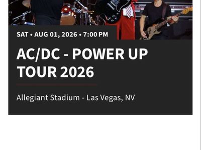 AC/DC Power Up Tour 2026 Las Vegas 2 Tickets