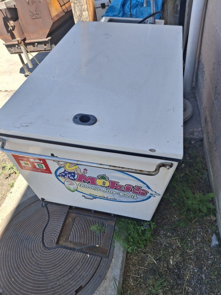 Moki's Hawaiian Grill Mobile Food Vendor Cart with Water Heater