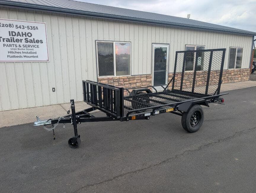2023 Wingman Trailers 5x9 Slant Load ATV Trailer Side Ramps & Rear Ramps