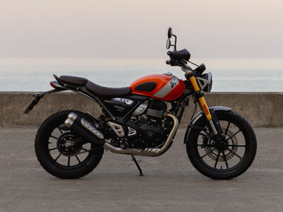 2026 Triumph Scrambler 400 X Baja Orange/Aluminium