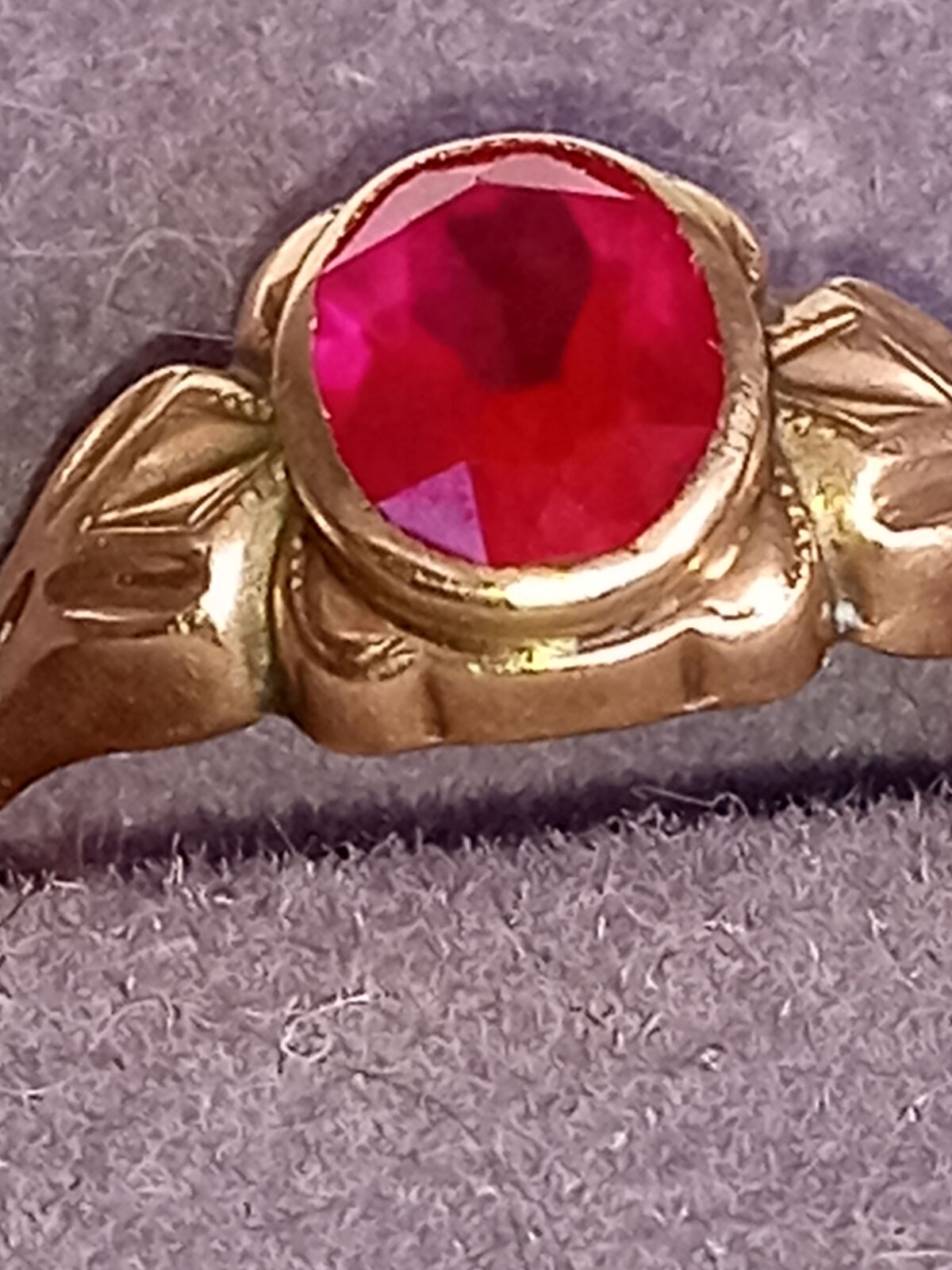 Antique 10k gold and Ruby ring