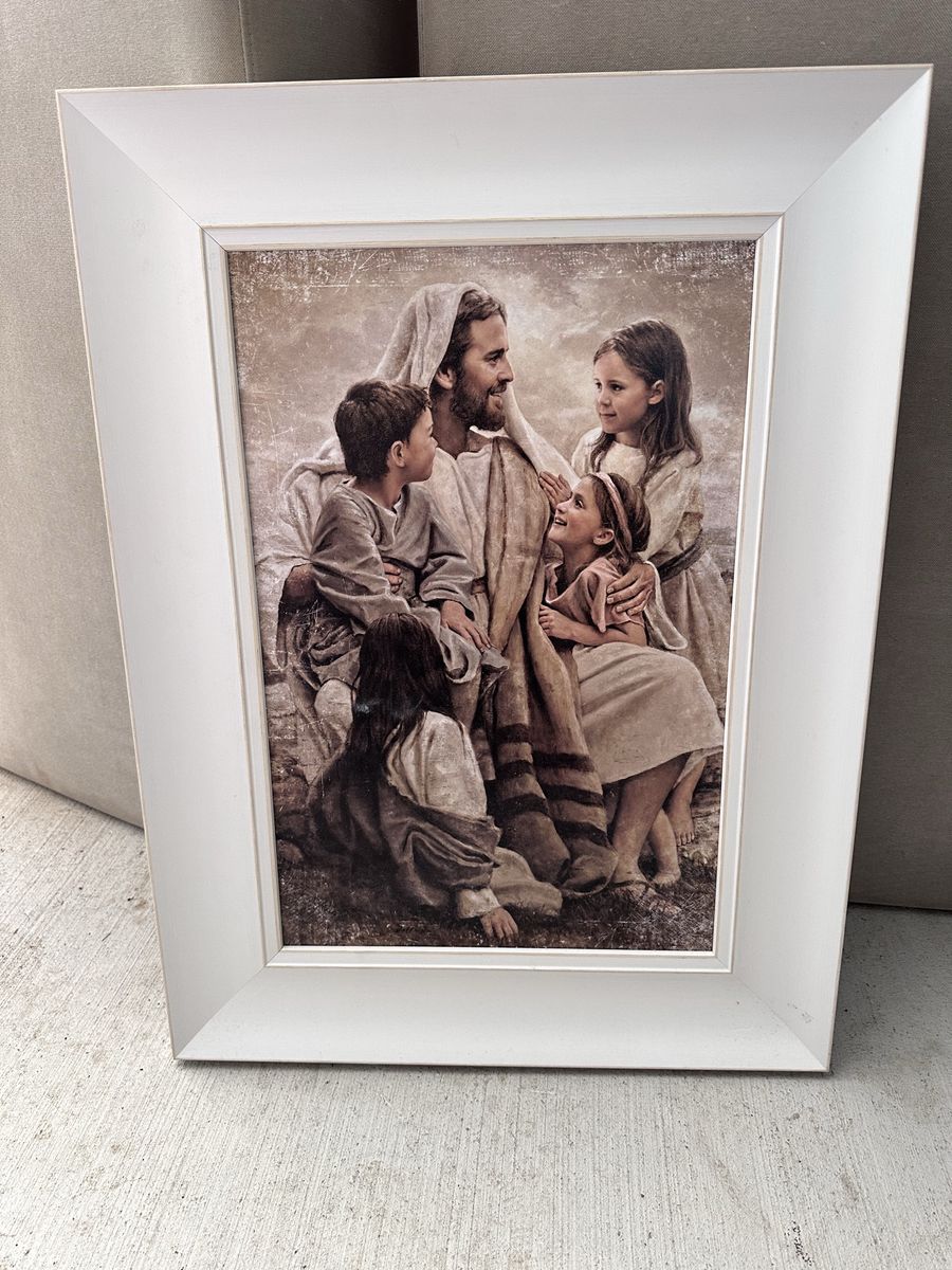 Christ and children painting