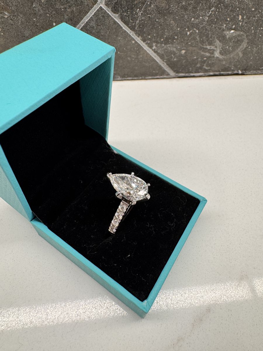 OBO 4.85 Carat Pear Lab Diamond Ring – IGI Certified G VS1