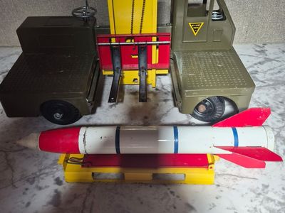 Vintage 1950s Nylint No. 2800 Guided Missile Carrier Truck w/ Missile