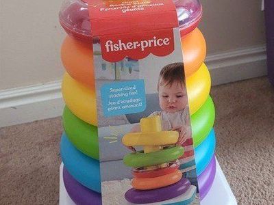 Fisher-Price Giant Rock-a-Stack Baby Stacking Toy for 12m+