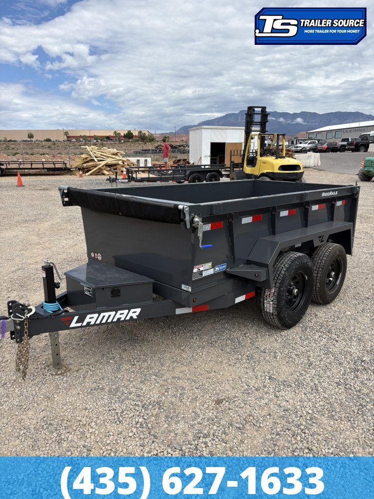 5x10 Lamar DS Dump Trailer - 18" Sides - 10K GVWR -