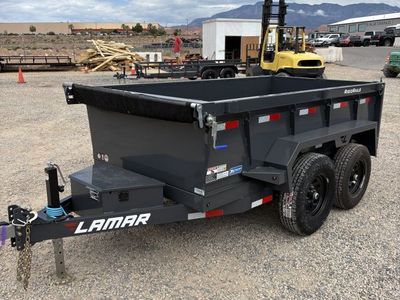 5x10 Lamar DS Dump Trailer - 18" Sides - 10K GVWR -