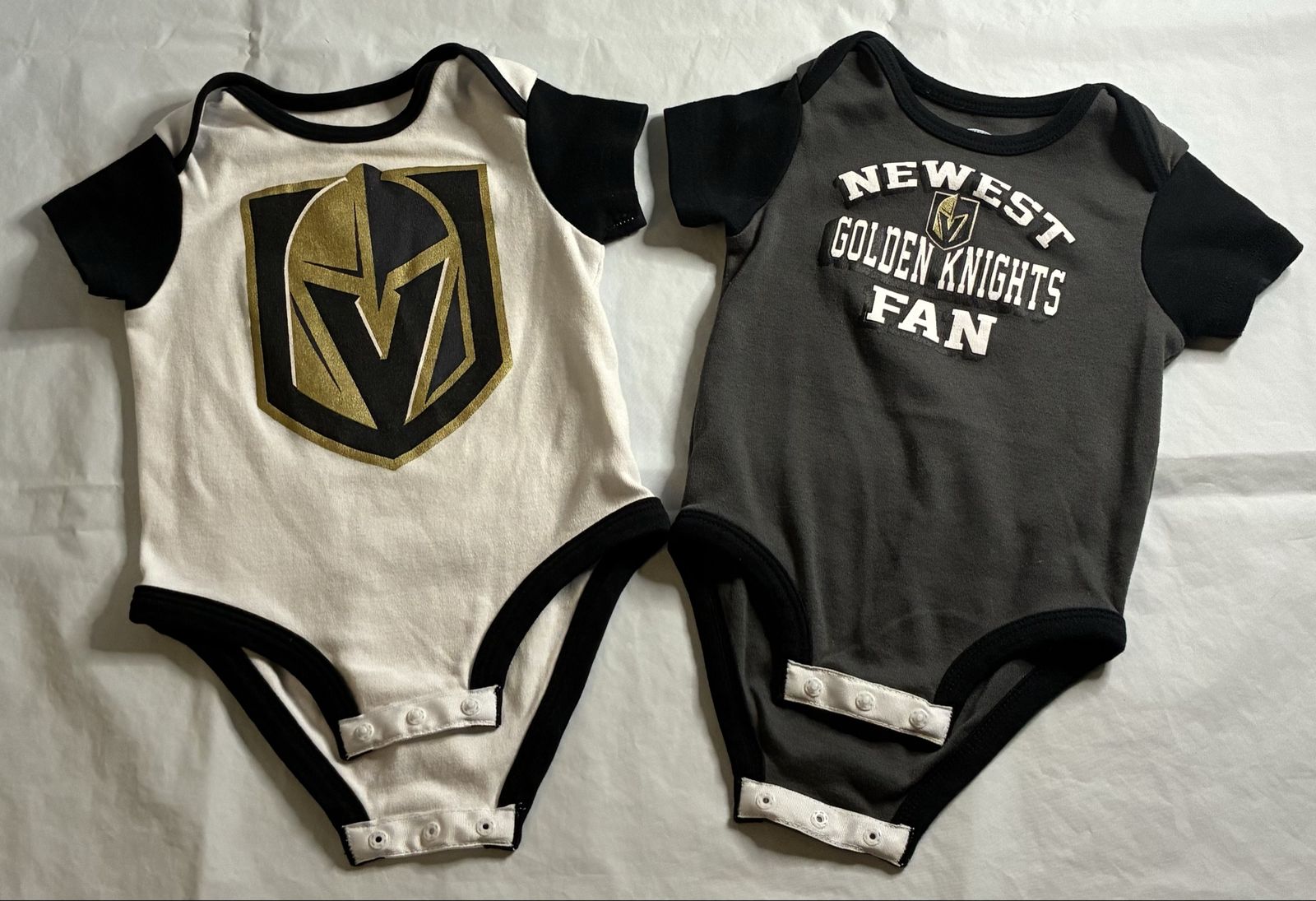 Vegas Golden Knights Baby Bodysuits 2-Pack – NHL – 3/6M