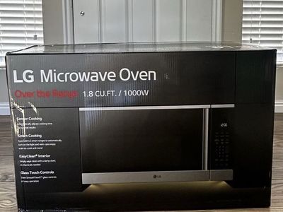 LG 1.8 cu ft Over-the-Range Microwave w/ Sensor Cooking, PrintProof Stainless Steel (Model: MVEM1825X)
