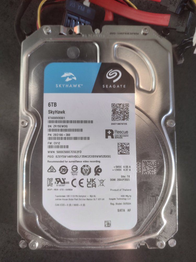 Seagate SkyHawk 6TB ST6000VX001 3.5" SATA III Internal Surveillance Hard Drive (HDD)