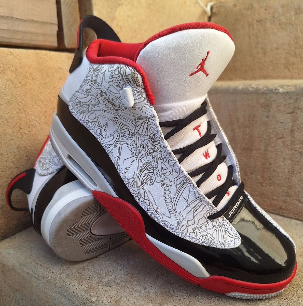 Mens Air Jordan Dub Zero Size 11.5 Excellent