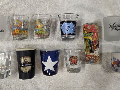 11-Piece Souvenir & Collegiate Shot Glass Collection