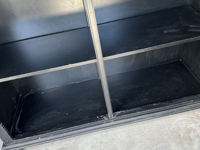 Black Wooden Credenza Buffet Cabinet with Drawers and Shelves - Priced to Sell!