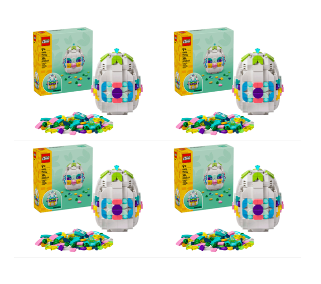 4 BRAND NEW sets of LEGO Decorative Easter Egg Building Toy 40816