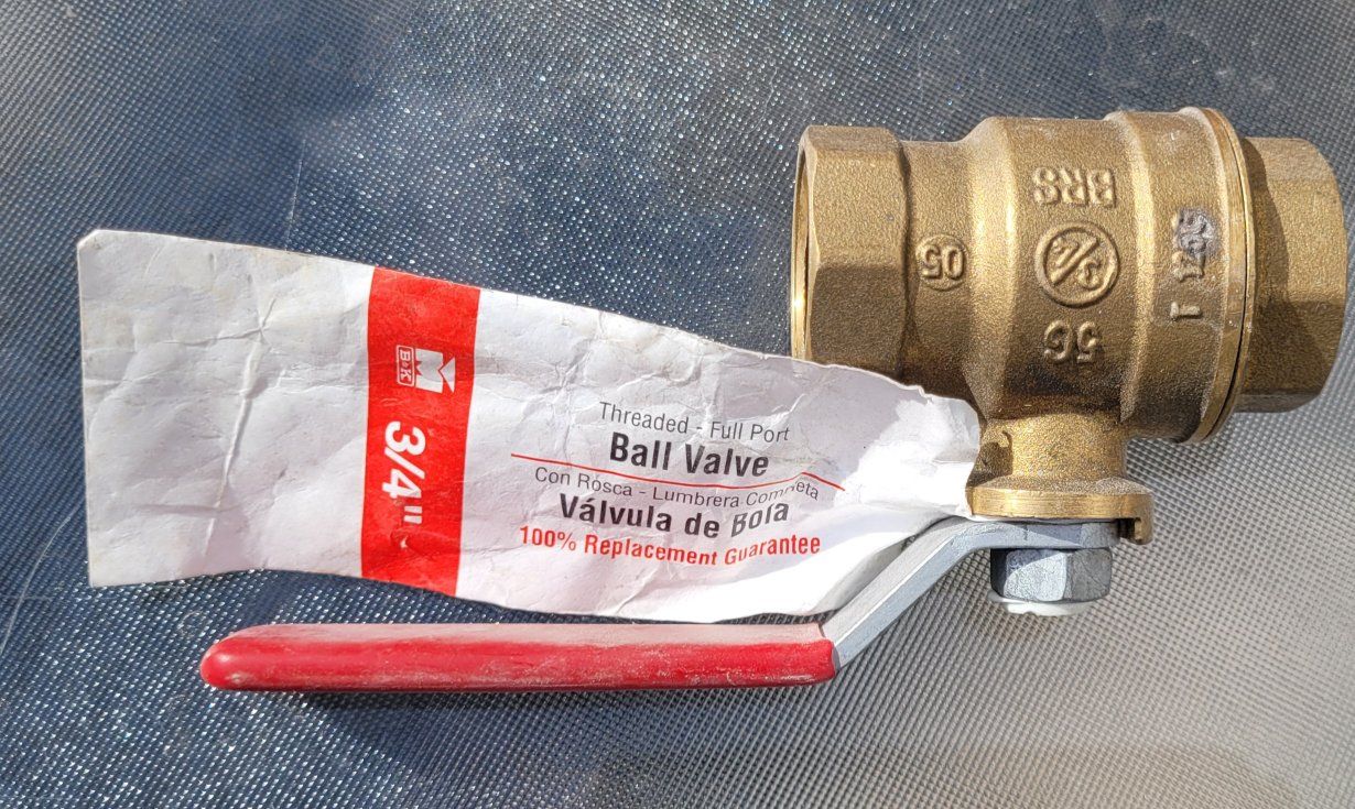 Mueller Industries B&K ball valve,3/4