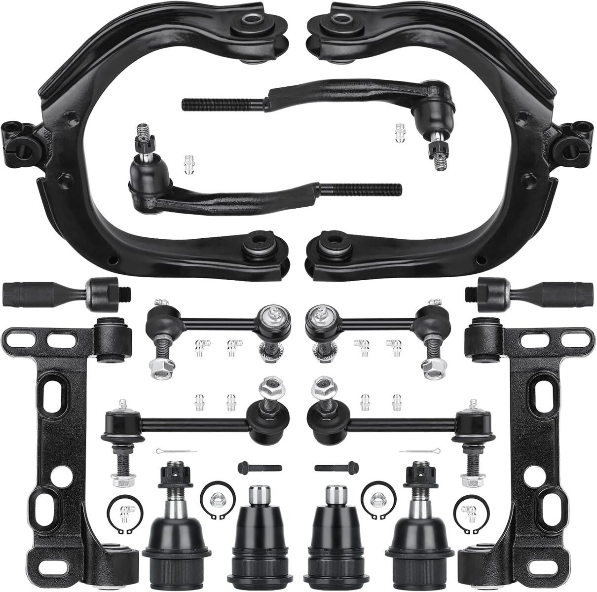 rainier trail blazer envoy bravado ssr saab 9-7x ascender front suspension kit new 16 pc