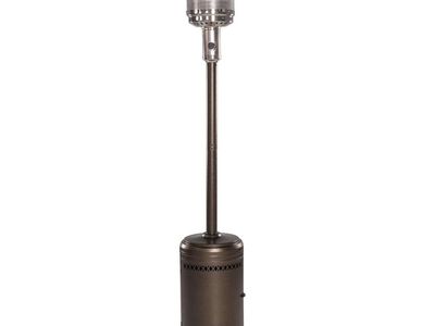 Living Accents 47000 BTU Propane Steel Freestanding Patio Heater 250 sq ft & 20 lb empty tank