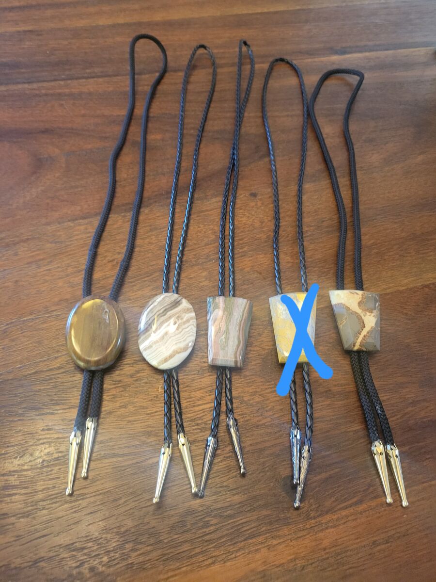 New Natural Stone Bolo Tie