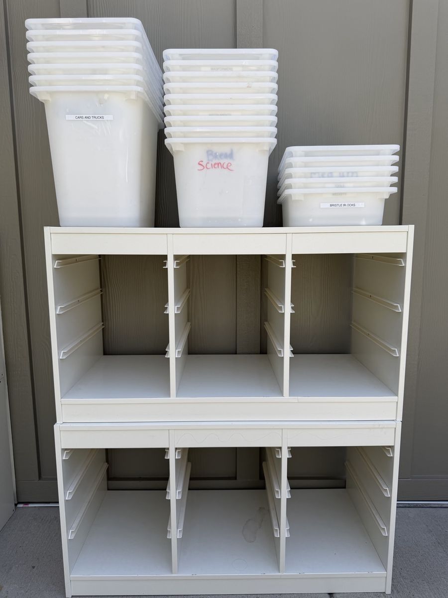 IKEA TROFAST 8 Frames + 23 Bins Kids Storage