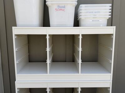 IKEA TROFAST 8 Frames + 23 Bins Kids Storage