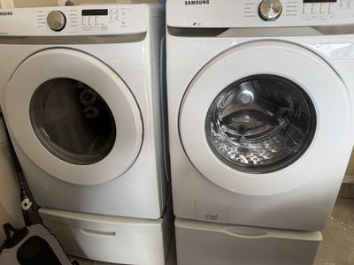 Front loading washer and dryer